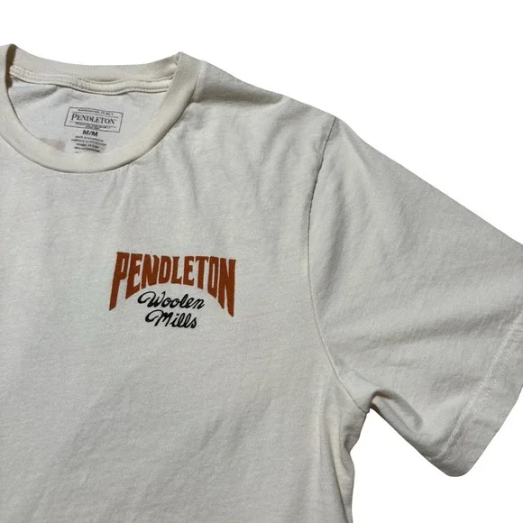 Pendleton Woolen Mills Graphic Cowboy Bronco Rodeo Horse T-Shirt Sz M 18 x 27 - Picture 3 of 5